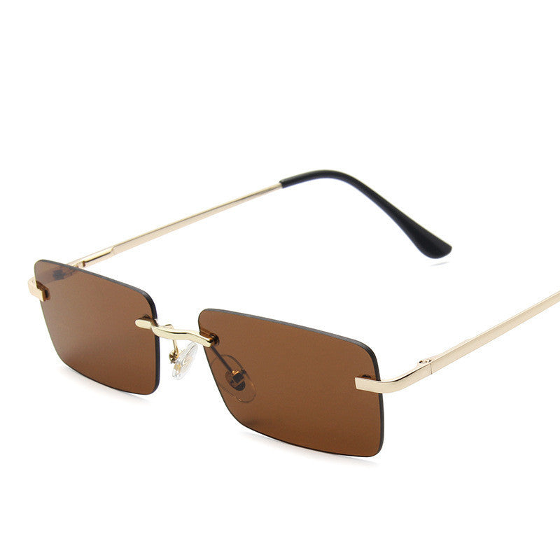 Rimless sunglasses women square Rimless sunglasses women square