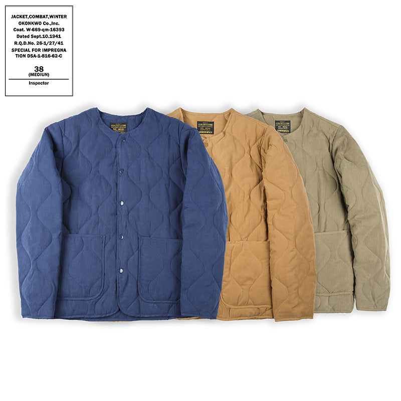 Thickened Cotton Padded Coat Men's All-match Retro Fashion Jacket Thickened Cotton Padded Coat Men's All-match Retro Fashion Jacket