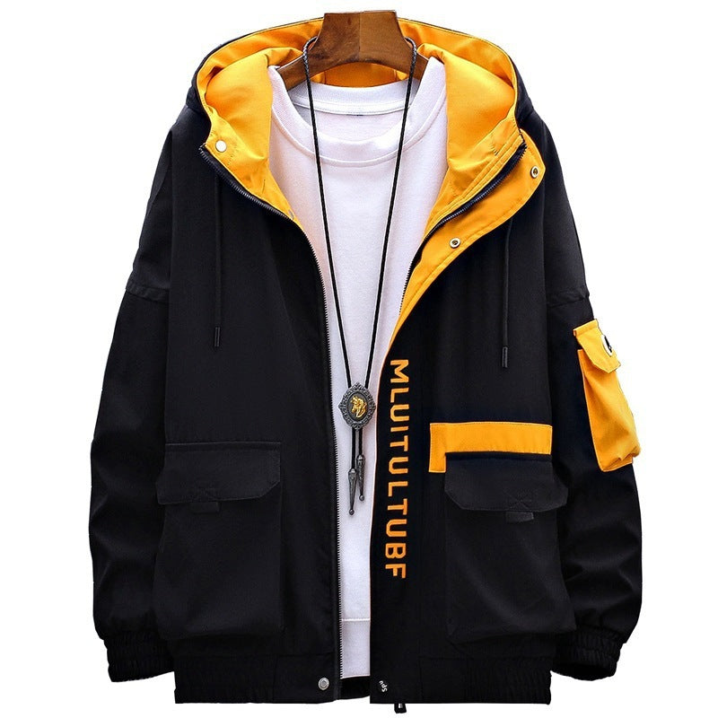 Men's Jackets Thickened Casual Coats Trendy Hooded Tops Men's Jackets Thickened Casual Coats Trendy Hooded Tops