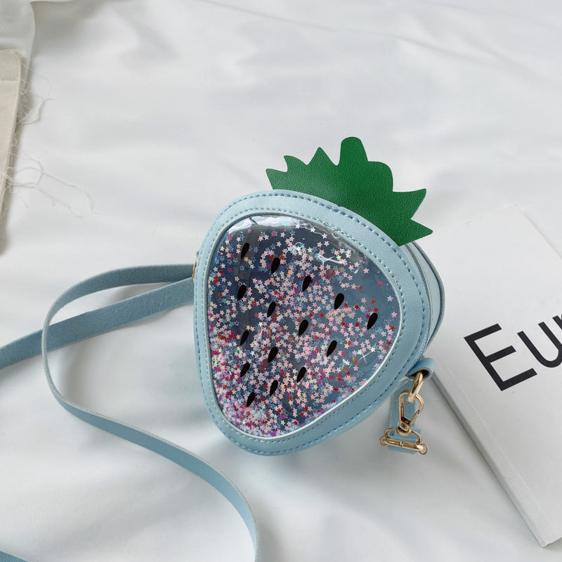 Summer Children's Pineapple Strawberry One Shoulder Jelly Bag Summer Children's Pineapple Strawberry One Shoulder Jelly Bag