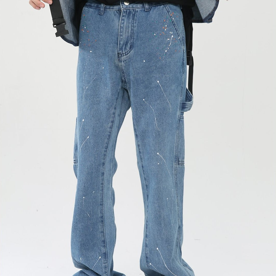 Basic Slightly Flared Split Jeans Basic Slightly Flared Split Jeans