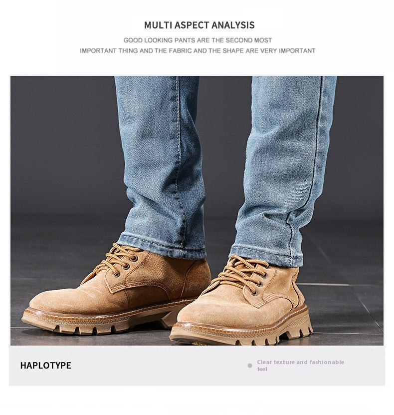 High-end Blue With Holes Jeans For Men High-end Blue With Holes Jeans For Men