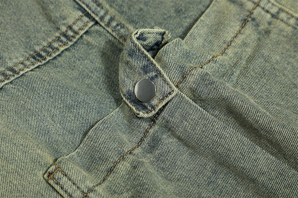 Stylish Multi-pocket Cargo Jeans Men Stylish Multi-pocket Cargo Jeans Men