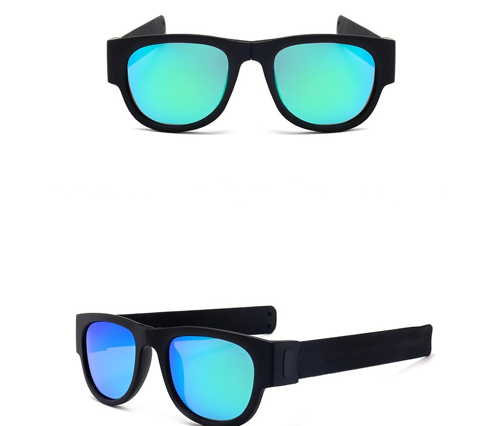 Bracelet Folding Sunglasses for Men and Women Polarized Sports Fashion Riding Pop-up Mirror Wrist Sunglasses Bracelet Folding Sunglasses for Men and Women Polarized Sports Fashion Riding Pop-up Mirror Wrist Sunglasses