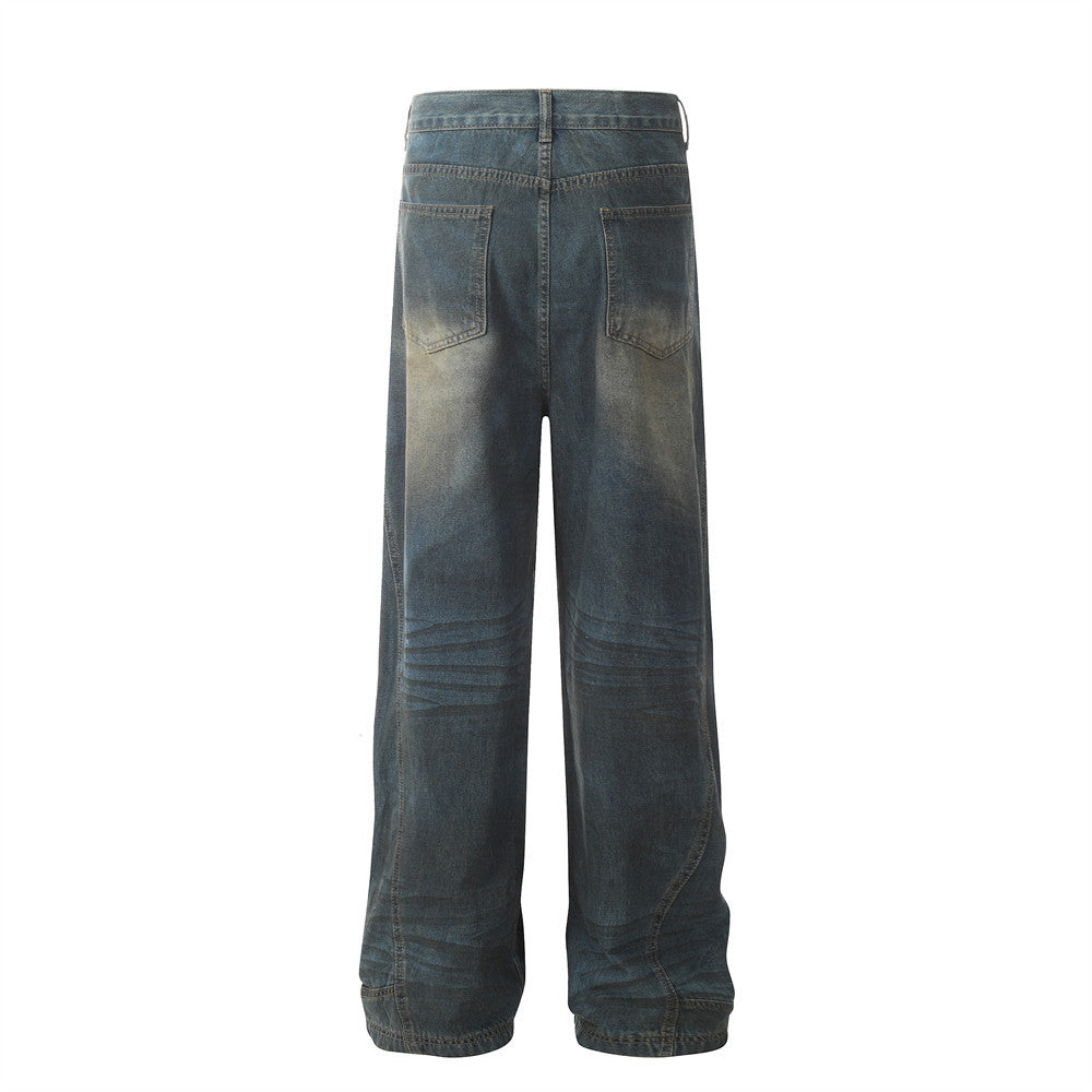 Waste Soil Wind Dirty Worn Jeans Men Waste Soil Wind Dirty Worn Jeans Men