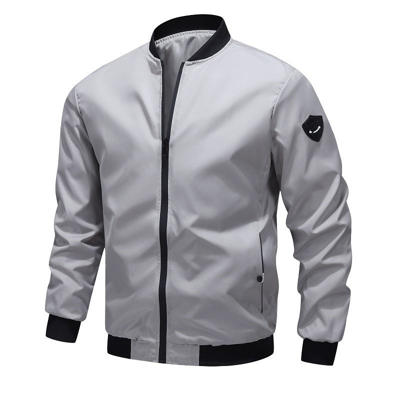 Spring And Autumn Casual Solid Color Men's Coat Spring And Autumn Casual Solid Color Men's Coat