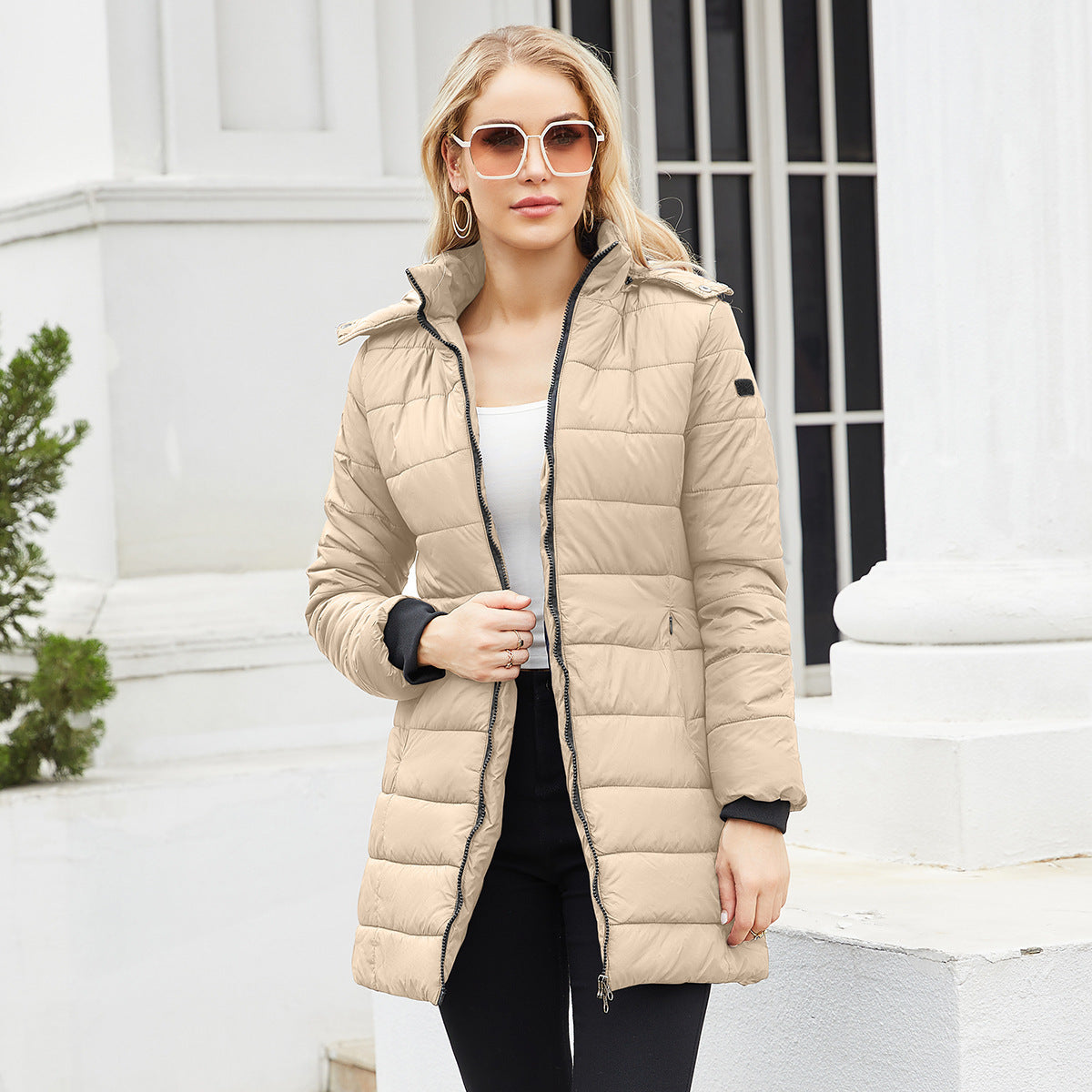 Waterproof Long-sleeved Cotton-padded Jacket Waterproof Long-sleeved Cotton-padded Jacket