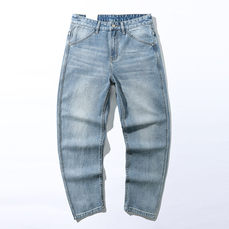 Men's Casual Trend Baggy Straight Trousers Men's Casual Trend Baggy Straight Trousers