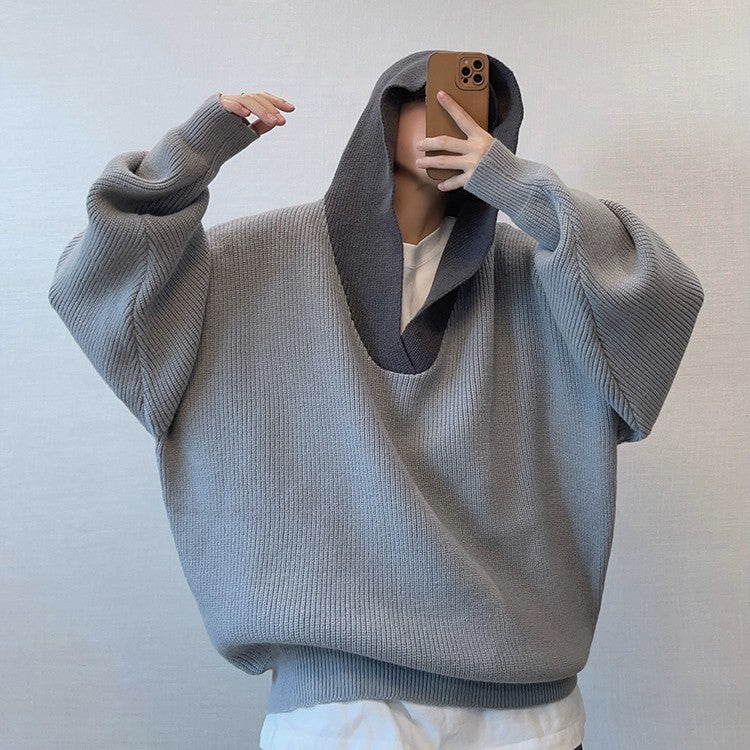Hooded Sweater Knitted Coat For Men Hooded Sweater Knitted Coat For Men