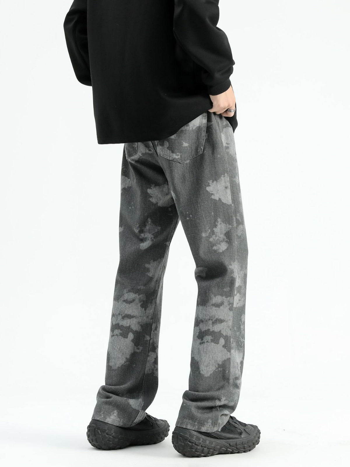 Fashionable Tie-dyed Printed Skinny Jeans For Men Fashionable Tie-dyed Printed Skinny Jeans For Men