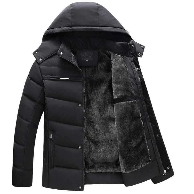 Hooded slim fit plus down padded down jacket men Hooded slim fit plus down padded down jacket men