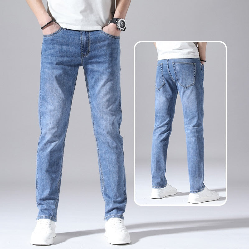 Retro Thin Jeans Straight Loose Casual Trousers Men Retro Thin Jeans Straight Loose Casual Trousers Men