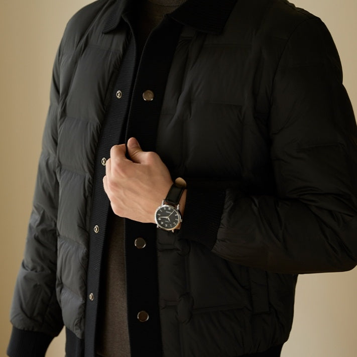 Men's High-end Casual Patchwork Short Coat Men's High-end Casual Patchwork Short Coat