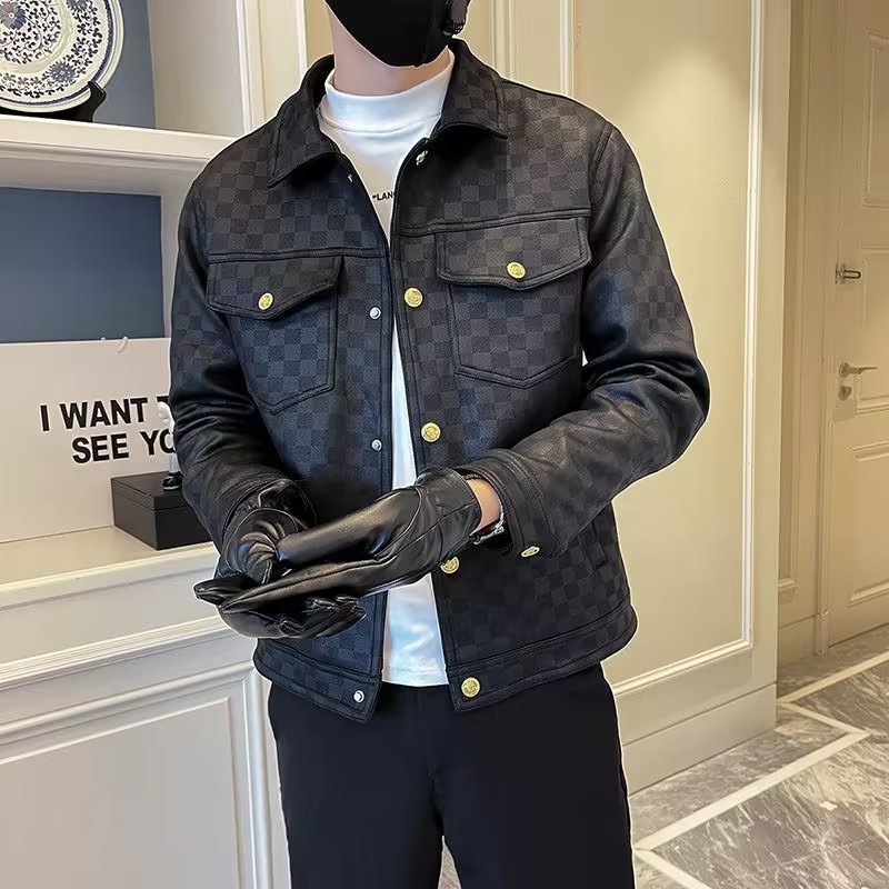 Spring And Autumn Collar Jacket Fashion Men Spring And Autumn Collar Jacket Fashion Men