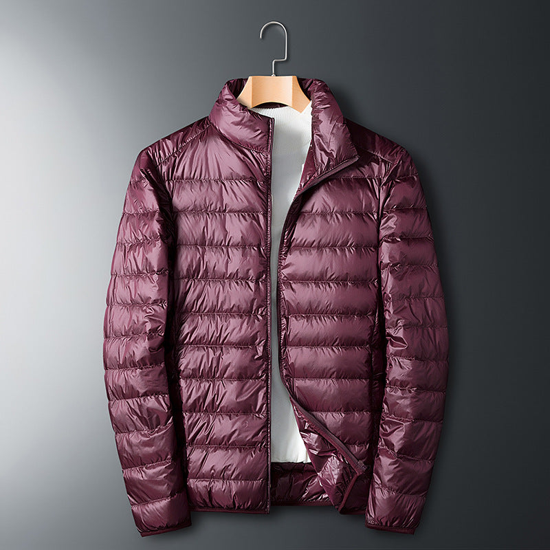 Autumn And Winter Men's Stand Collar Lightweight Down Jacket Autumn And Winter Men's Stand Collar Lightweight Down Jacket