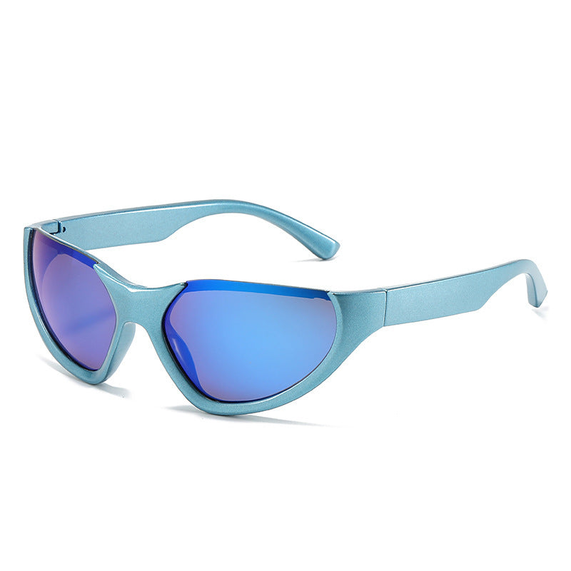 Men And Women Riding Cat's Eye Half Frame Colorful Sunglasses Men And Women Riding Cat's Eye Half Frame Colorful Sunglasses