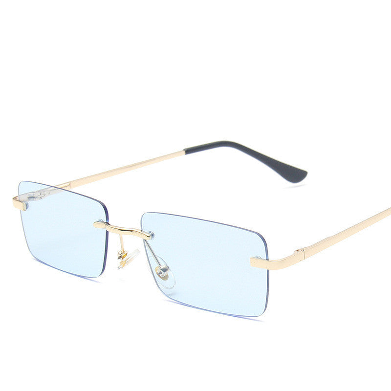 Rimless sunglasses women square Rimless sunglasses women square