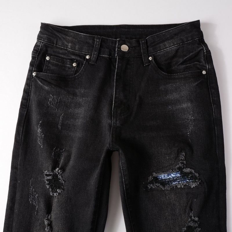 Hole & Patch Jeans Men's Slim Fit Skinny Pants Hole & Patch Jeans Men's Slim Fit Skinny Pants