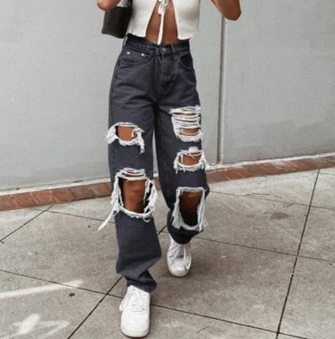 Women Jeans Ripped Slimming Washed Women's Jeans Trousers Women Jeans Ripped Slimming Washed Women's Jeans Trousers