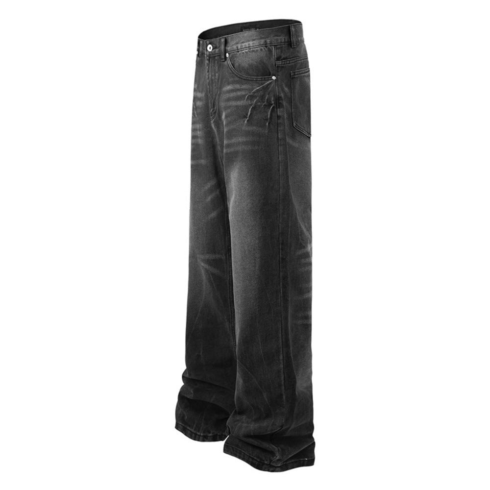 Fashion American Style Water Ripple Jeans For Men Fashion American Style Water Ripple Jeans For Men