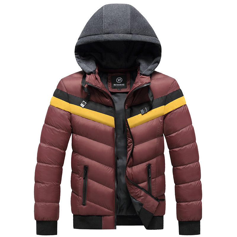 Men Winter Casual Plus Size Hooded Jacket Men Winter Casual Plus Size Hooded Jacket