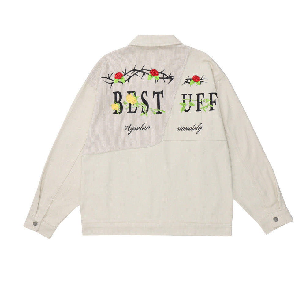 Embroidered Letter Jacket For Men And Women Embroidered Letter Jacket For Men And Women