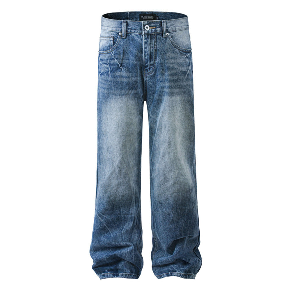 Fashion American Style Water Ripple Jeans For Men Fashion American Style Water Ripple Jeans For Men