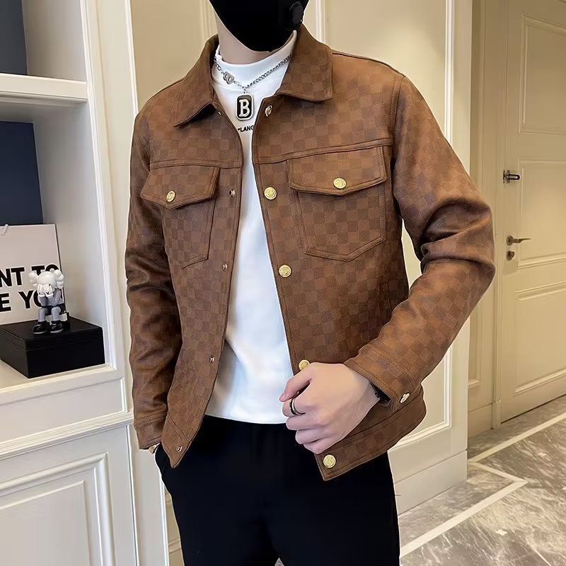 Spring And Autumn Collar Jacket Fashion Men Spring And Autumn Collar Jacket Fashion Men