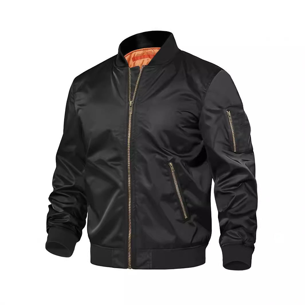 Mens Jacket New Spring Autumn Male Baseball Jackets Pilot Men Outwear Coat Zipper Men's Uniform Mens Jacket New Spring Autumn Male Baseball Jackets Pilot Men Outwear Coat Zipper Men's Uniform