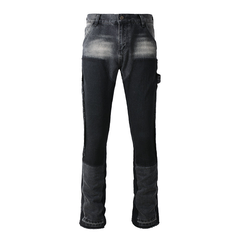 Contrast Color Fashion Men's Retro Jeans Contrast Color Fashion Men's Retro Jeans