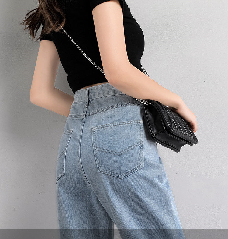 Women Wide Leg Jeans Summer Thin Section Women Wide Leg Jeans Summer Thin Section
