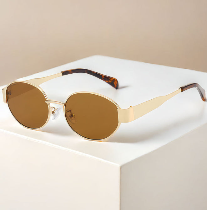 Oval Sunglasses Women's Metal Vintage Sunglasses Oval Sunglasses Women's Metal Vintage Sunglasses