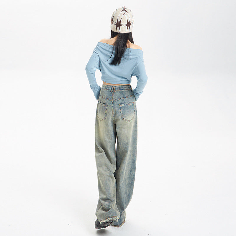 Fashion Personality American Worn Jeans Women Fashion Personality American Worn Jeans Women