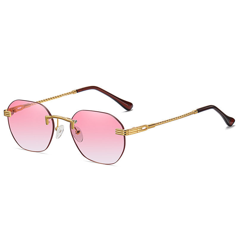 Metal Frameless Sunglasses Men And Women Street Small Frame Fashion Metal Frameless Sunglasses Men And Women Street Small Frame Fashion