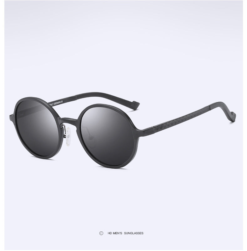 Aluminum Magnesium Sunglasses Full Frame Men And Women Round Frame Aluminum Magnesium Sunglasses Full Frame Men And Women Round Frame