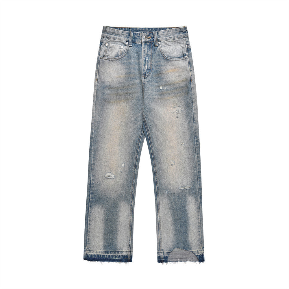 Washed Dirty Ripped Jeans For Men Washed Dirty Ripped Jeans For Men