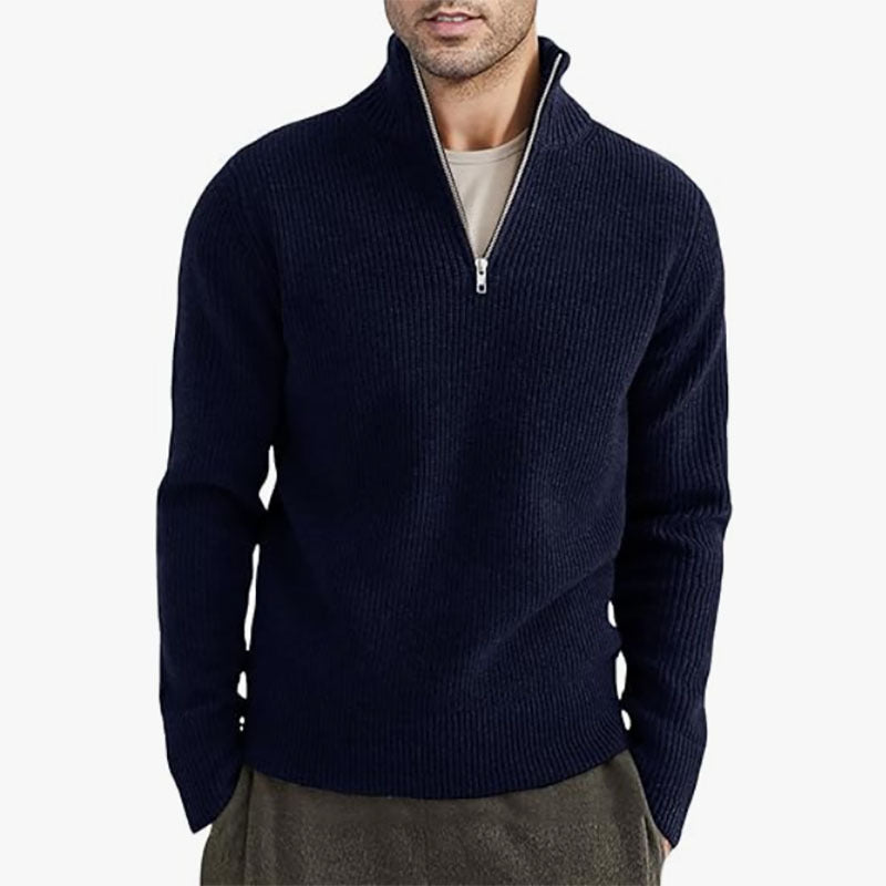 Men's Thickened Half-height Zip Collar Warm Sweater Coat Men's Thickened Half-height Zip Collar Warm Sweater Coat