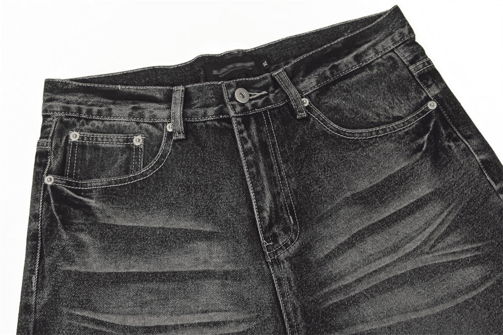Water Ripple Straight Jeans For Men Water Ripple Straight Jeans For Men