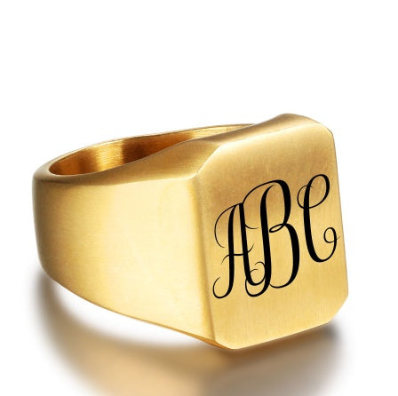 Custom Stainless Steel Fashion Burn Ring For Men Custom Accessories Party Jewelry Father's Day Gift Custom Stainless Steel Fashion Burn Ring For Men Custom Accessories Party Jewelry Father's Day Gift