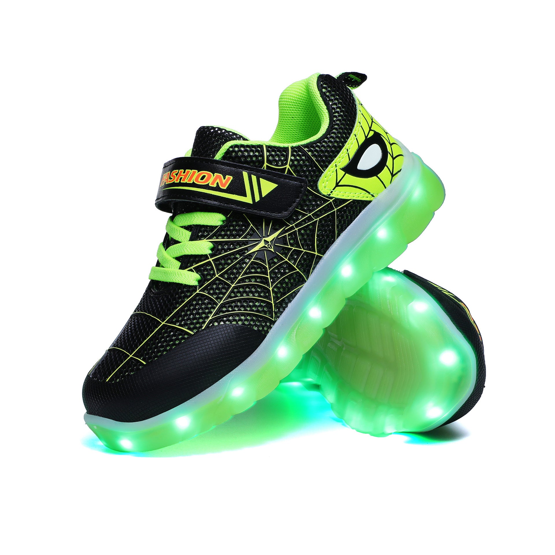 Size 26-37 Kids Led USB Recharge Glowing Shoes Children's Hook Loop Size 26-37 Kids Led USB Recharge Glowing Shoes Children's Hook Loop