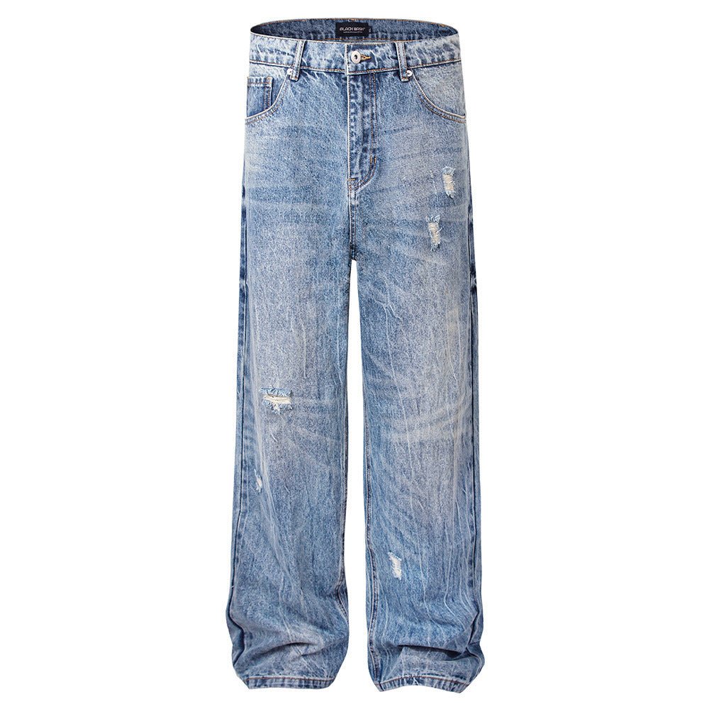 Fashion American Street Ripped Jeans Men Fashion American Street Ripped Jeans Men