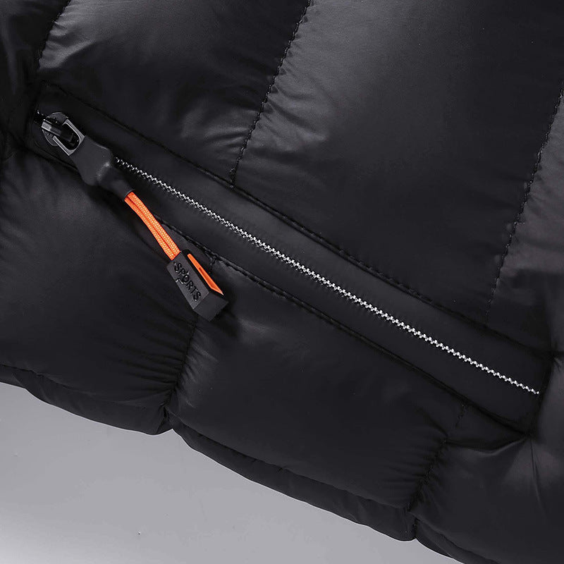 Trendy short padded coat with thick fur collar Trendy short padded coat with thick fur collar