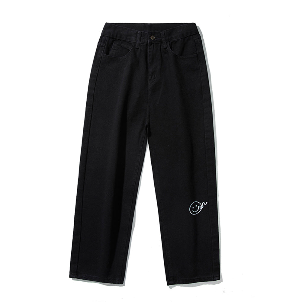Spring And Summer New Hong Kong Style Jeans Men Loose Small Foot Tapered Pants Spring And Summer New Hong Kong Style Jeans Men Loose Small Foot Tapered Pants
