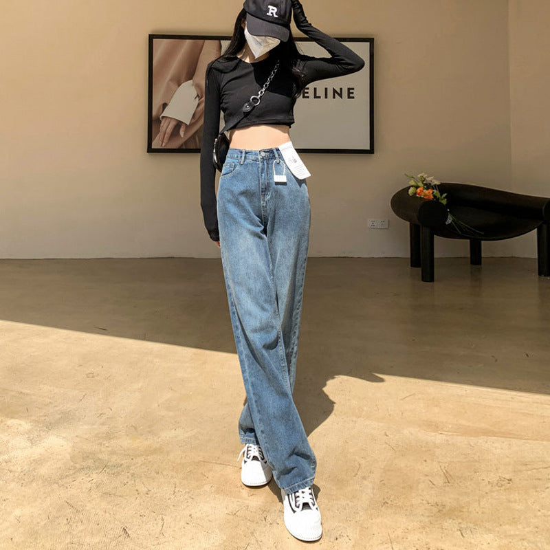 Plus Size Wide Legs Jeans For Women Autumn And Winter Plus Size Wide Legs Jeans For Women Autumn And Winter
