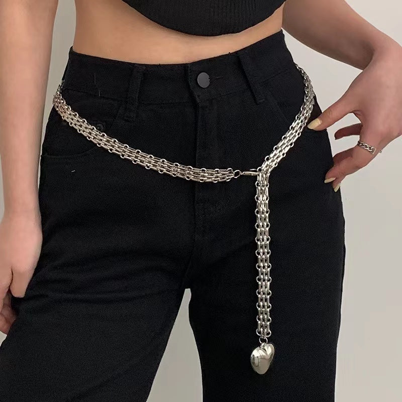 Men And Women Design Fashion Love Chain Pendant Waist Chain Metal Accessories Cute Chain Men And Women Design Fashion Love Chain Pendant Waist Chain Metal Accessories Cute Chain