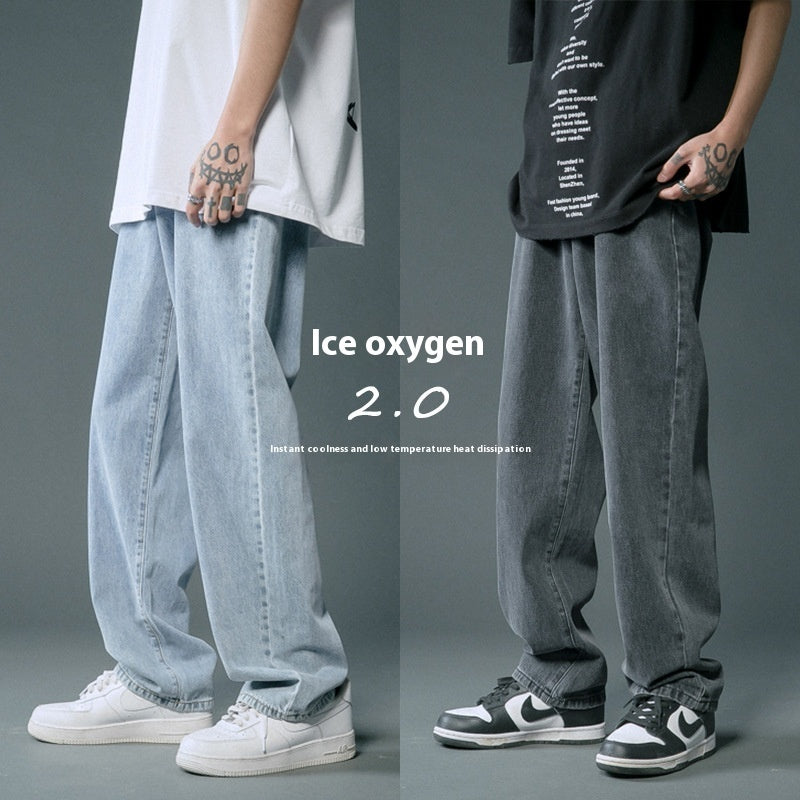 Loose Straight Summer Thin Jeans For Men Loose Straight Summer Thin Jeans For Men