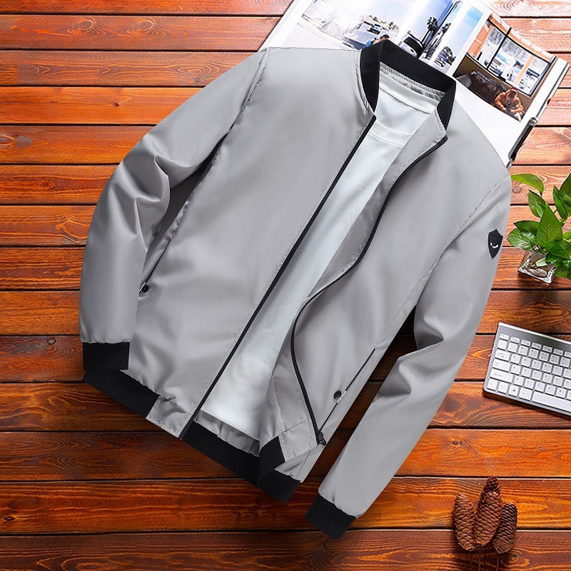 Spring And Autumn Korean Slim-fit Solid Color Coat Men's Jacket Spring And Autumn Korean Slim-fit Solid Color Coat Men's Jacket