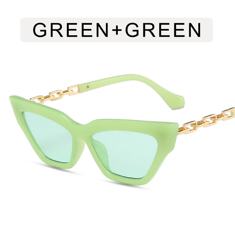 Chain Leg Cat Eye Sunglasses For Women Chain Leg Cat Eye Sunglasses For Women