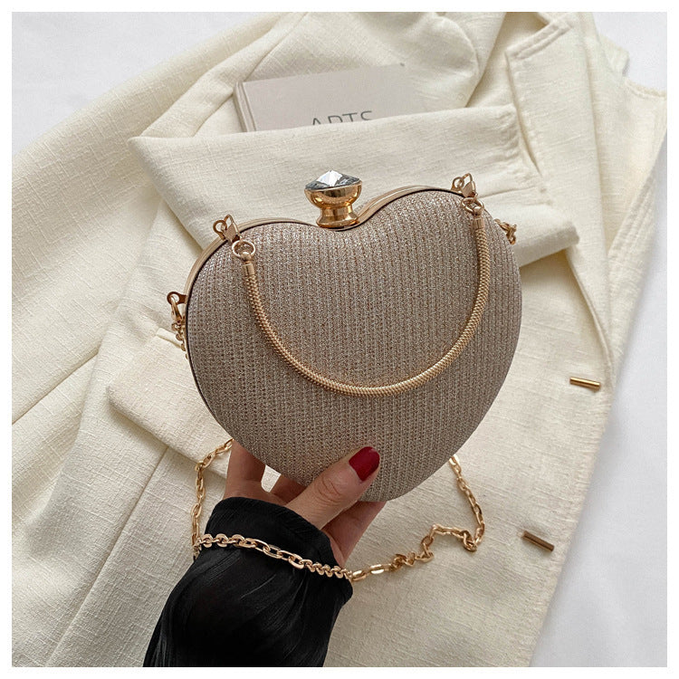 Banquet Bag Love Chain Shoulder Crossbody Handbag Valentines Day Outfit Banquet Bag Love Chain Shoulder Crossbody Handbag Valentines Day Outfit