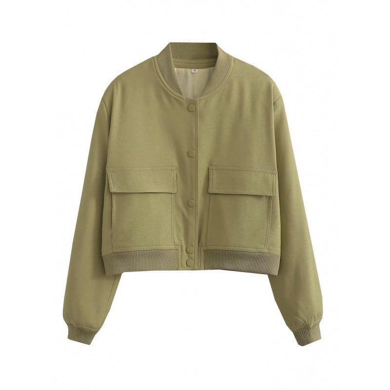 Fashion Jacket Stand Collar Coat For Women Fashion Jacket Stand Collar Coat For Women